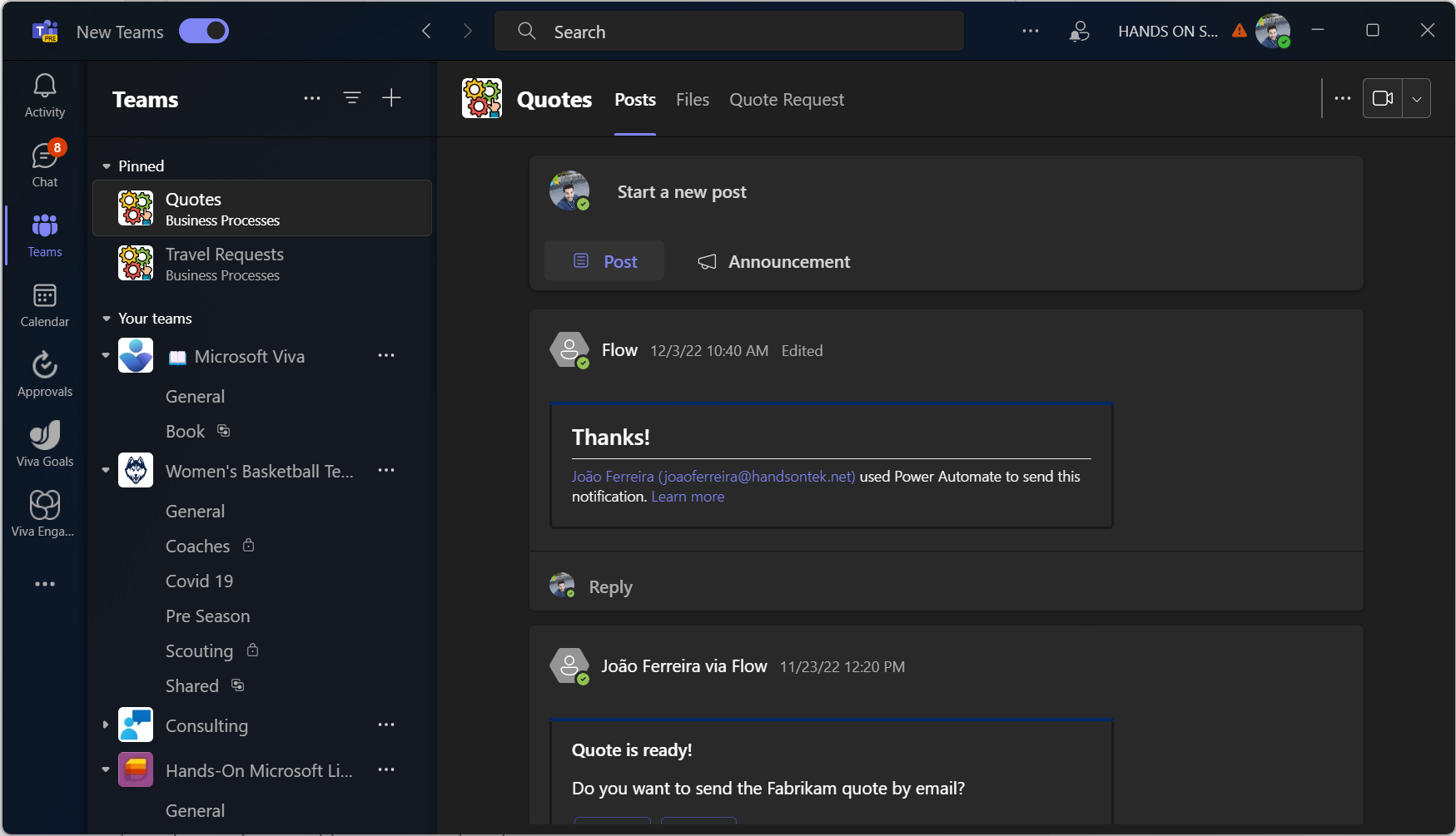 New Microsoft Teams client